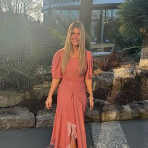 Maillot de bain tsniout frange femme Tehora Riviera Coral avec jupe couvrante